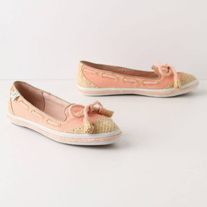 Anthropologie Palm Shade Loafers Summer Flats Beach Shoes By Miss L-Fire size 36